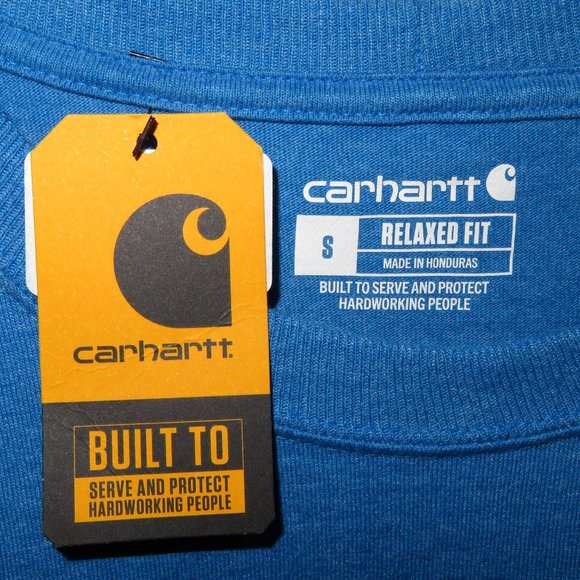 Carhartt Men's K87 Pocket T-Shirt TK5712-M 1889 Graphic Small S Relaxed Fit NWT - Picture 3 of 5